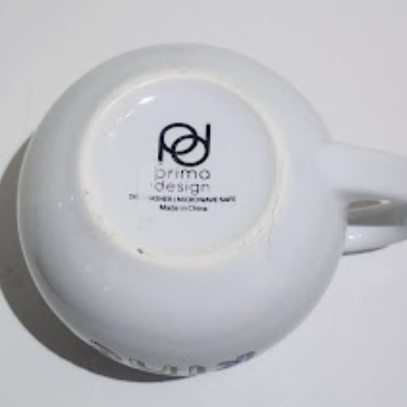 OVERSIZED WHITE MUG WITH "BE KIND" IN PRIMARY COLORS 18 OZ 4" TALL - Picture 4 of 4